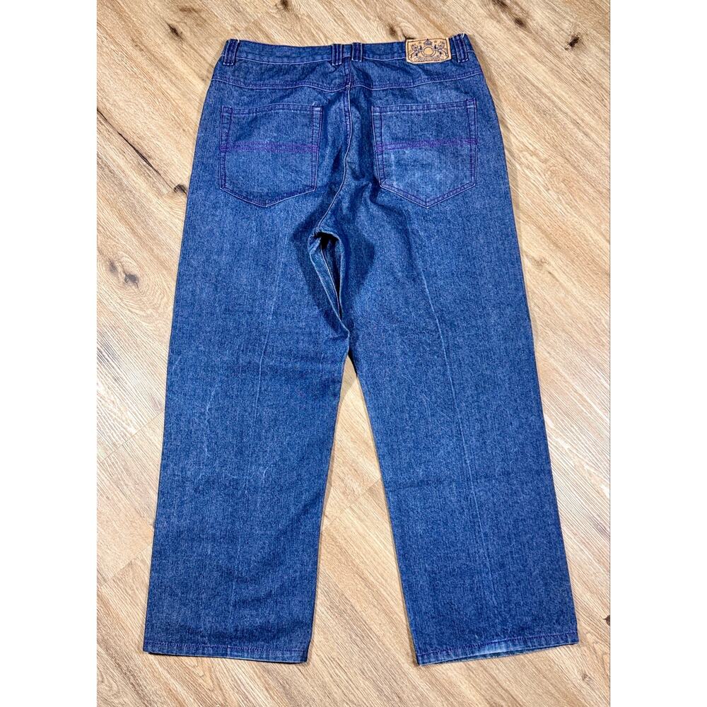 Brooklyn Basement Wide Leg Baggy Jeans Men’s 40x32 Dark Wash Y2K Skater Hip Hop
